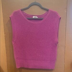 Maeve Magenta Sleeveless Sweater